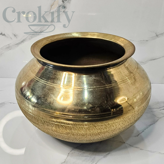 Handmade Pital Handi – Traditional Brass Cookware from Assam